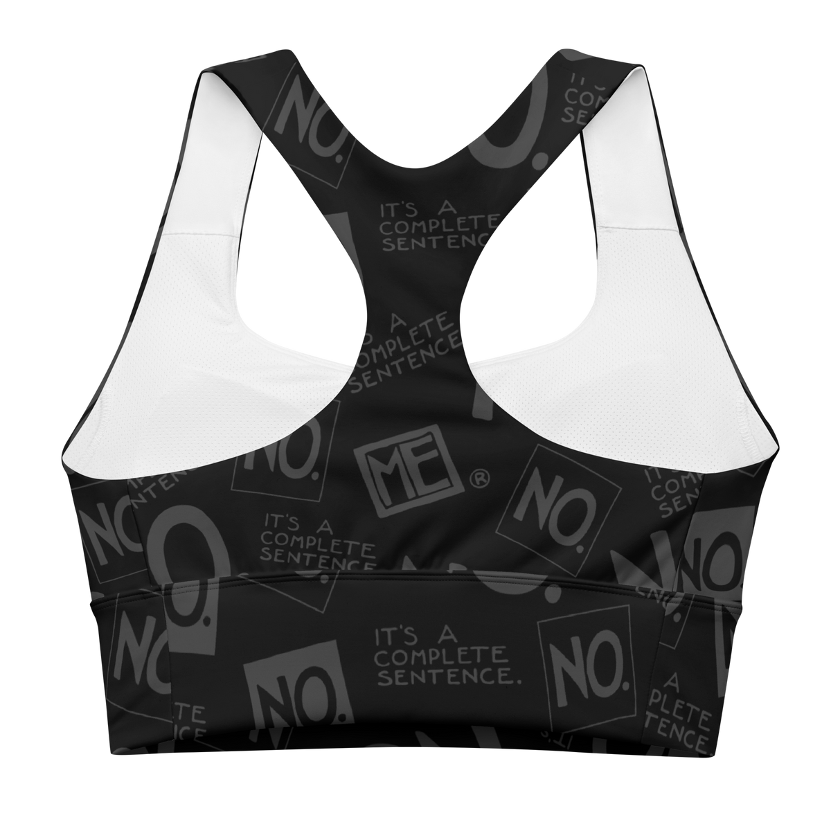 Complete Sentence Charcoal Longline Sports Bra