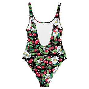 Cherry Daisy One-Piece Swimsuit