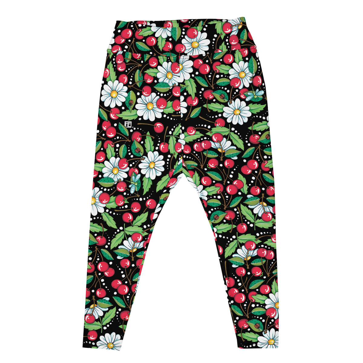 Cherry Daisy Plus Size Leggings