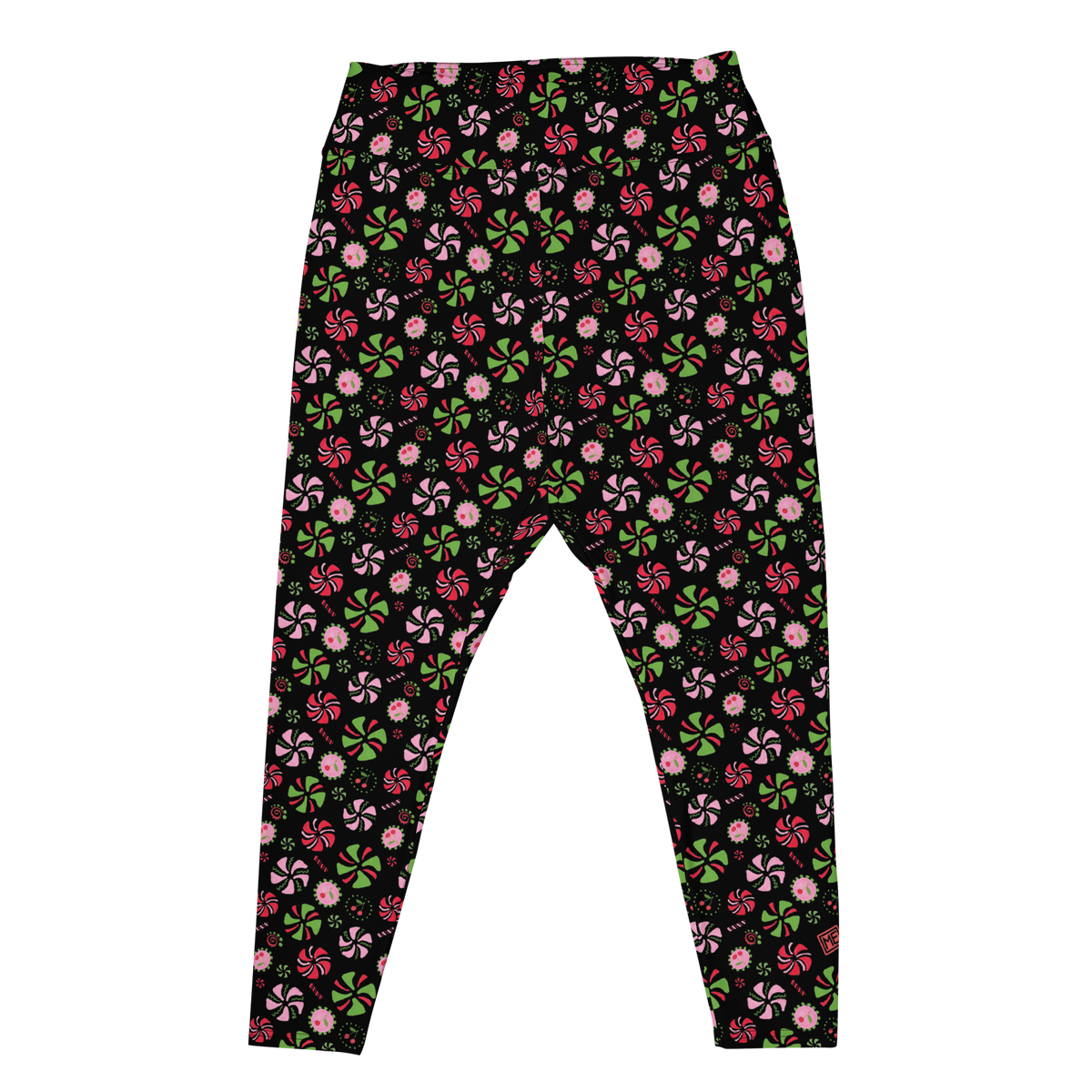 Funky Peppermint Plus Size Leggings