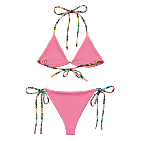 Rainbow Floral String Bikini