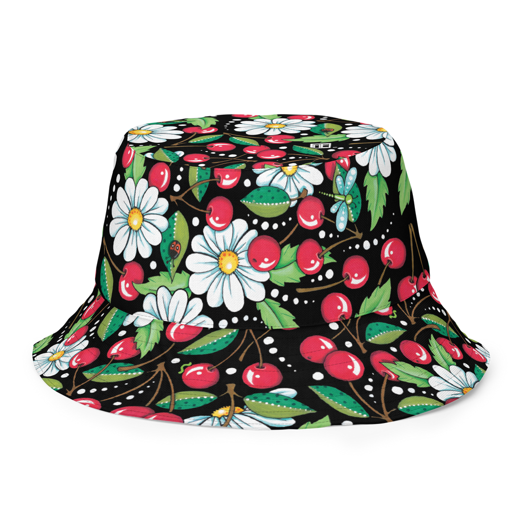 Women's Rain Bucket Hat, Cherry Print Hat, Women Travel Hat, Bucket Hat,  Black Rain Hat, Women Fashion Bucket Hat, Teen Bucket Hat -  Canada