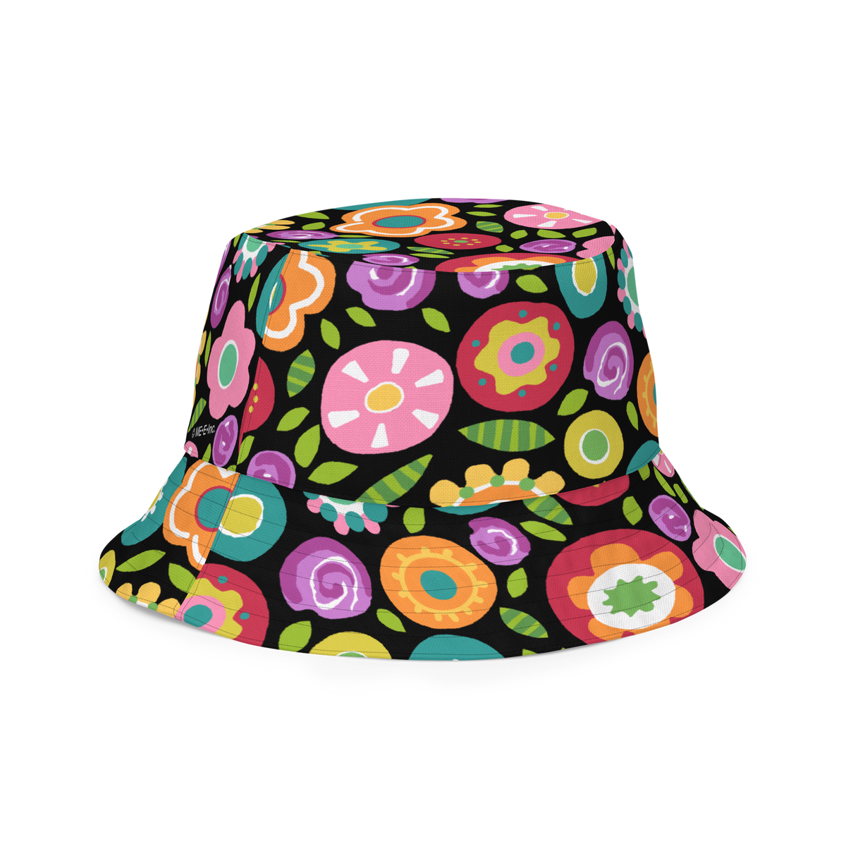 Rainbow Floral Bucket Hat