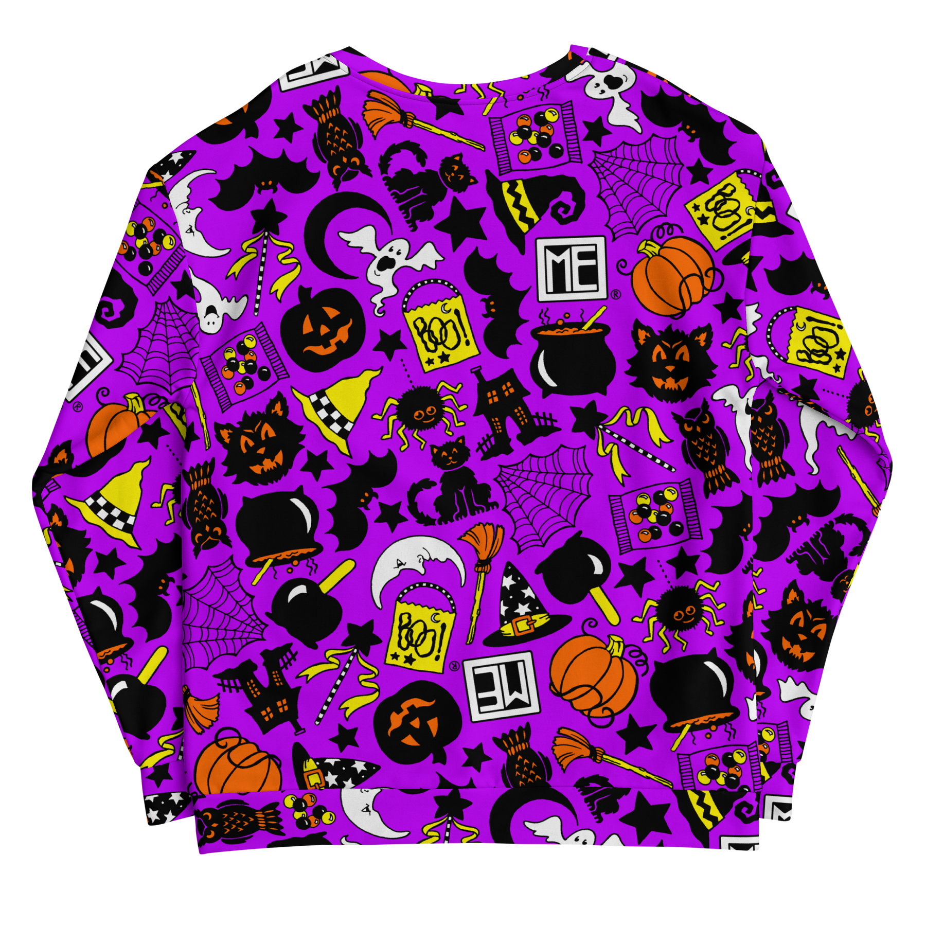 Purple Halloween Icons Unisex Sweatshirt