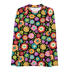 Rainbow Floral Women's Rash Guard