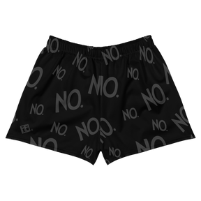 Complete Sentence NO Charcoal Women’s Athletic Shorts