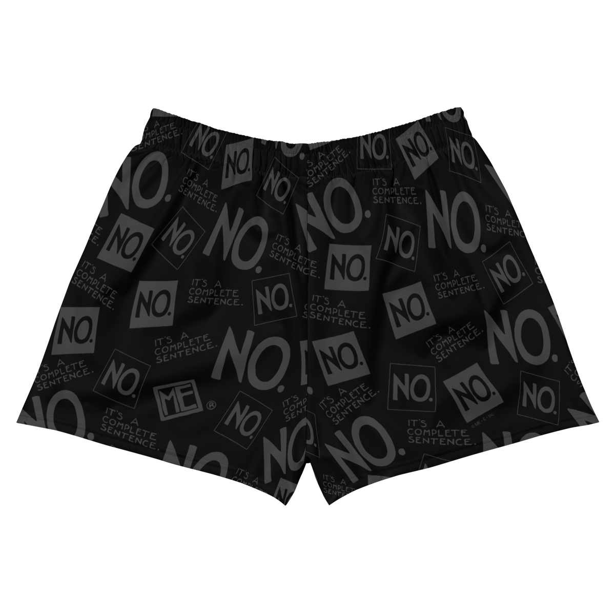 Complete Sentence Charcoal Women's Athletic Shorts