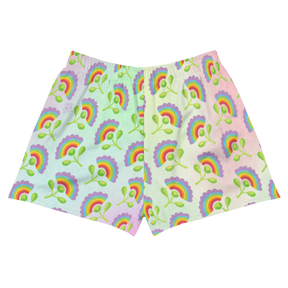 Rainbows in Bloom Women’s Athletic Shorts