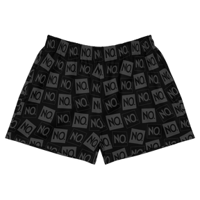 Complete Sentence Checks Charcoal Women’s Athletic Shorts