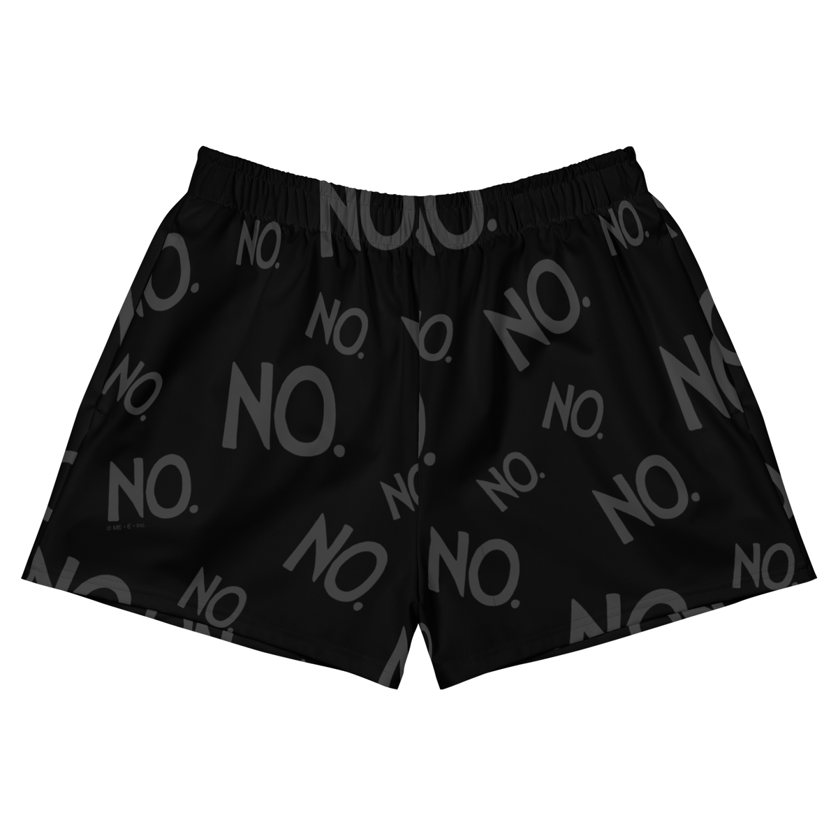 Complete Sentence NO Charcoal Women’s Athletic Shorts