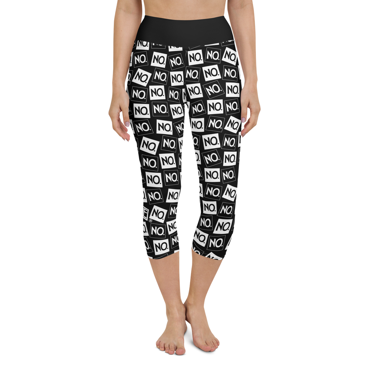 Complete Sentence Checks Yoga Capri Leggings