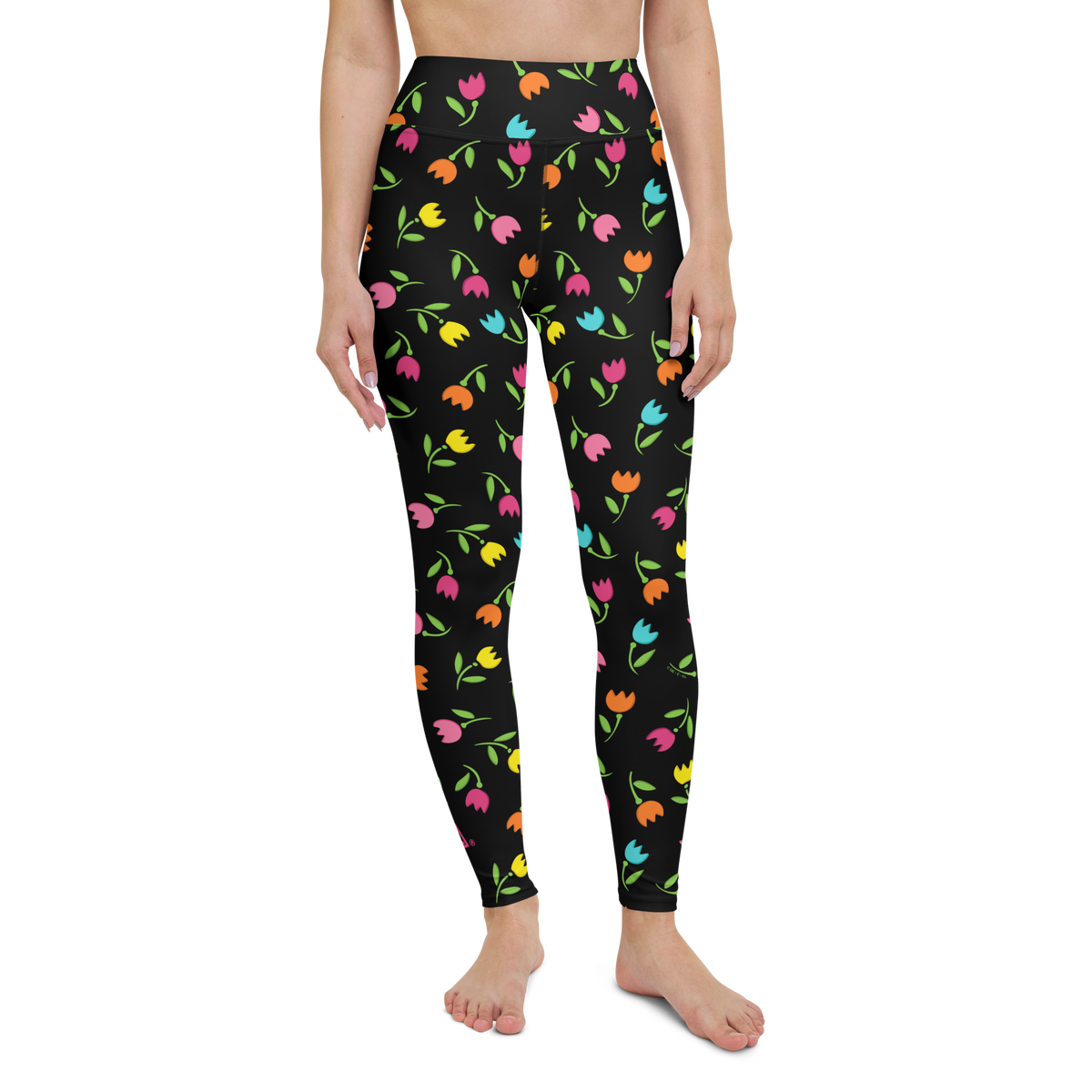 Tulips Yoga Leggings