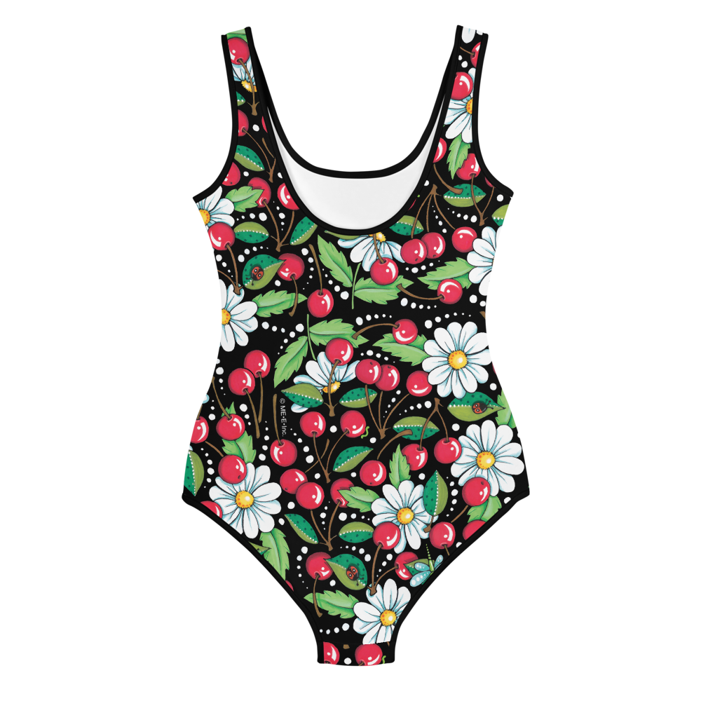 Cherry Daisy Youth Swimsuit