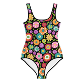 Rainbow Floral Youth Swimsuit