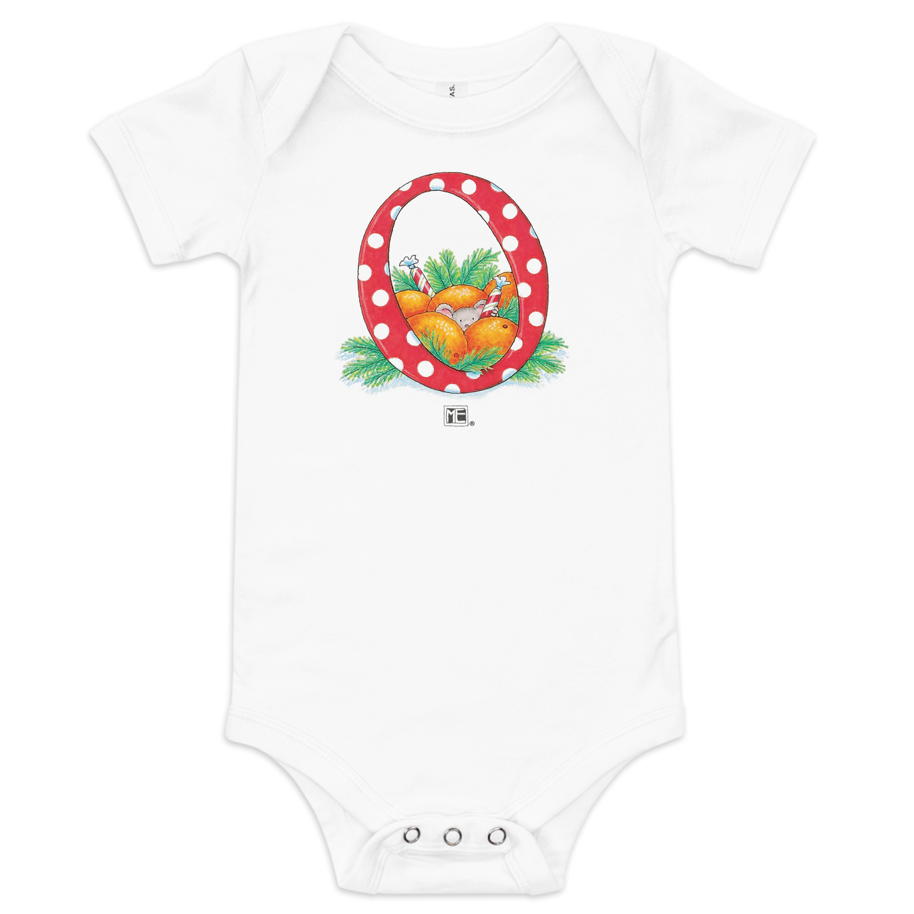 A Merry Little Christmas Letter O Infant Bodysuit