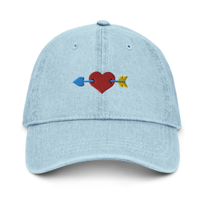 Cupid Heart Denim Hat