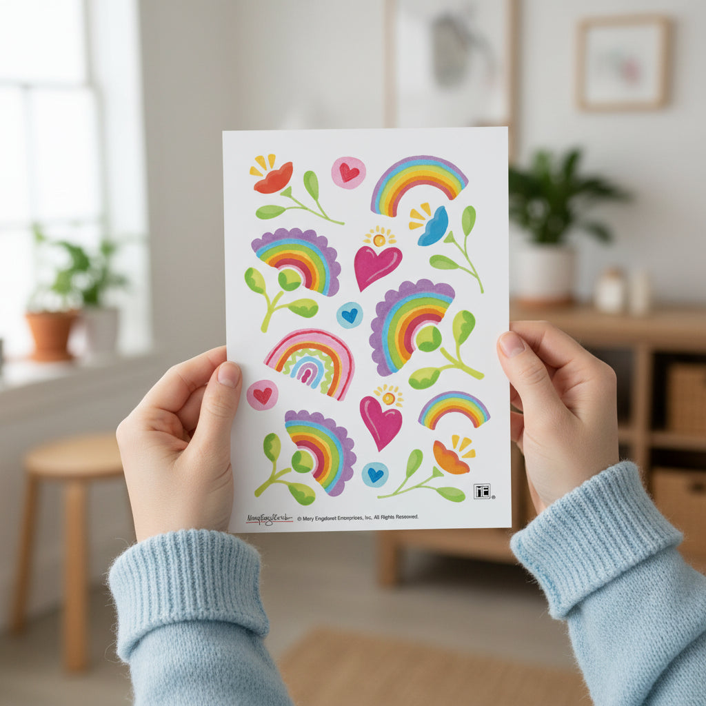 Rainbows in Bloom Sticker Sheet
