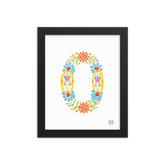 Alphabet Garden Letter O Framed Print