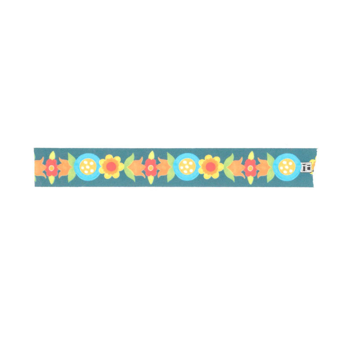 Navy Flowers Washi Tape