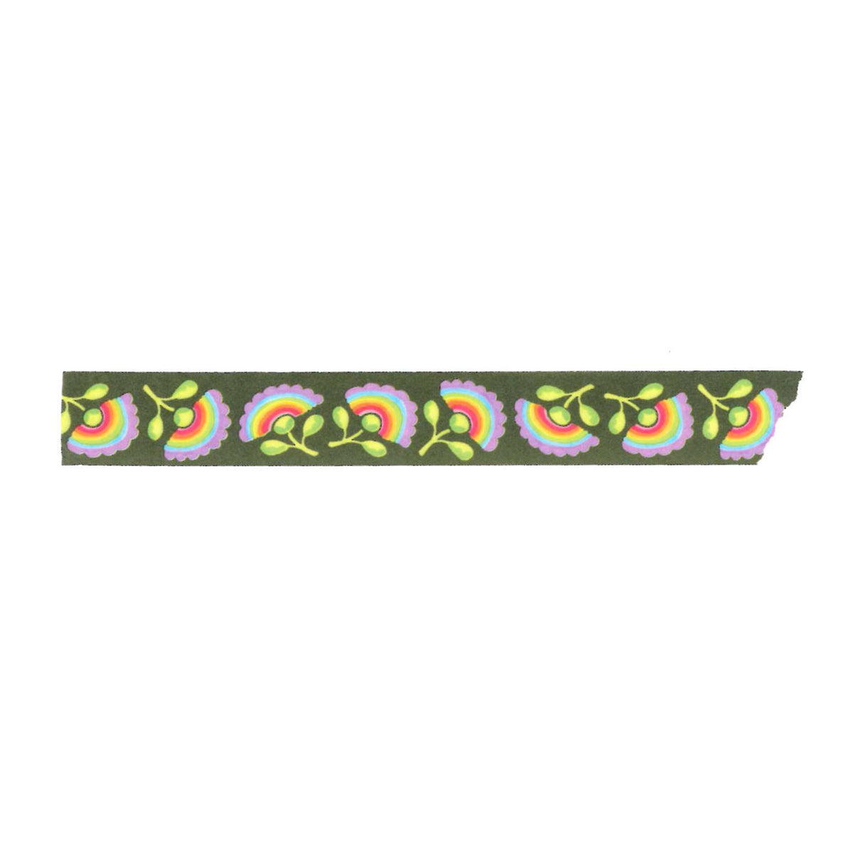 Rainbow Green Washi Tape