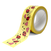 Ladybugs Yellow Washi Tape