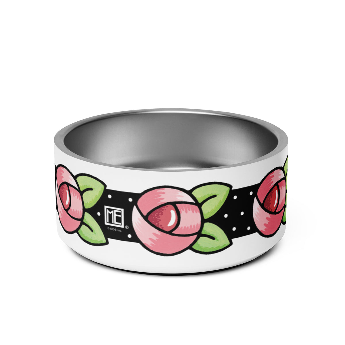 Cottage Roses Pet Bowl