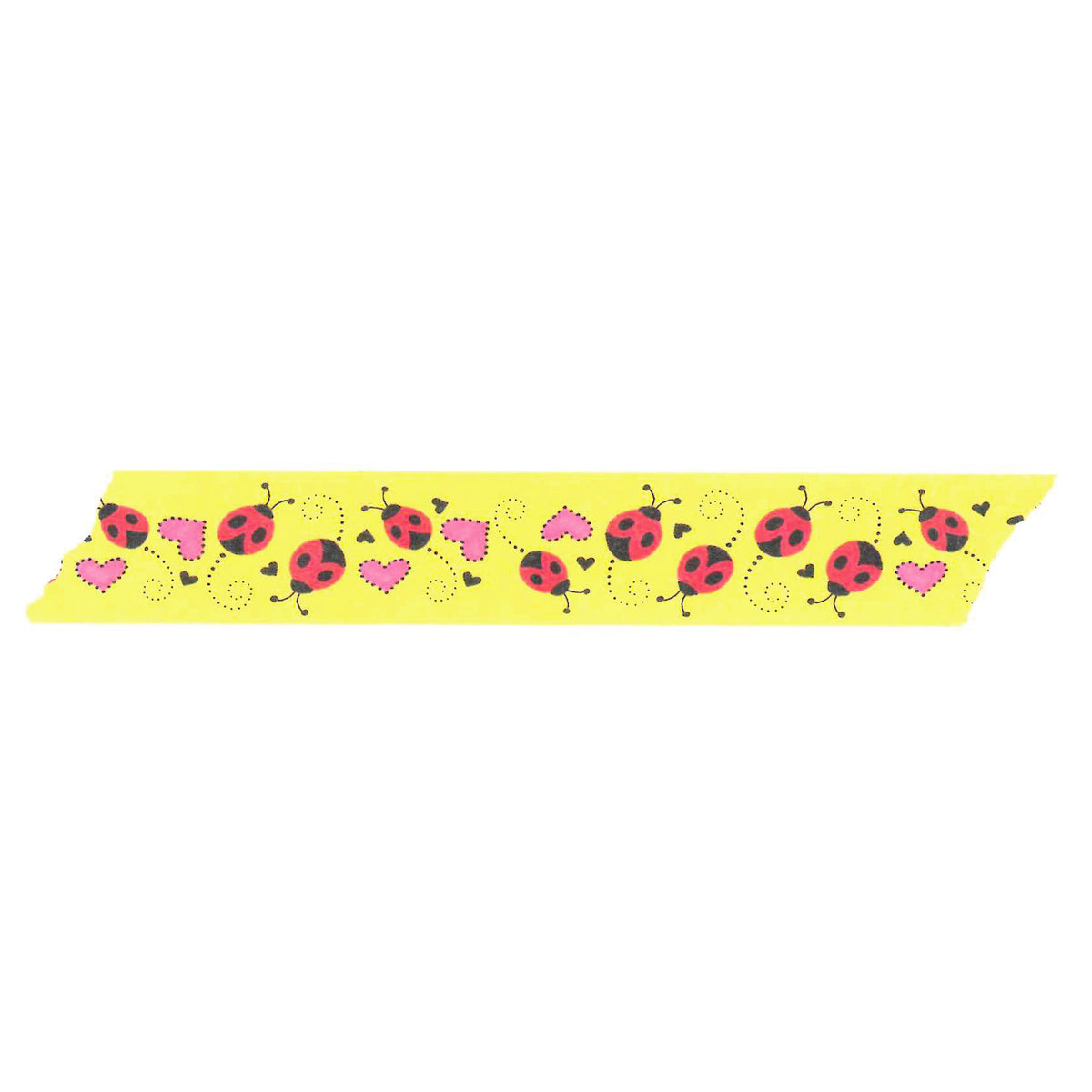 Ladybugs Yellow Washi Tape