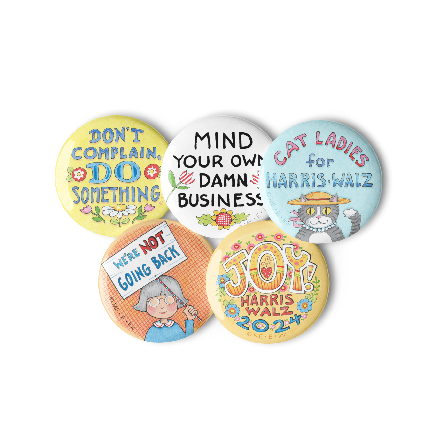 Election Pin Buttons