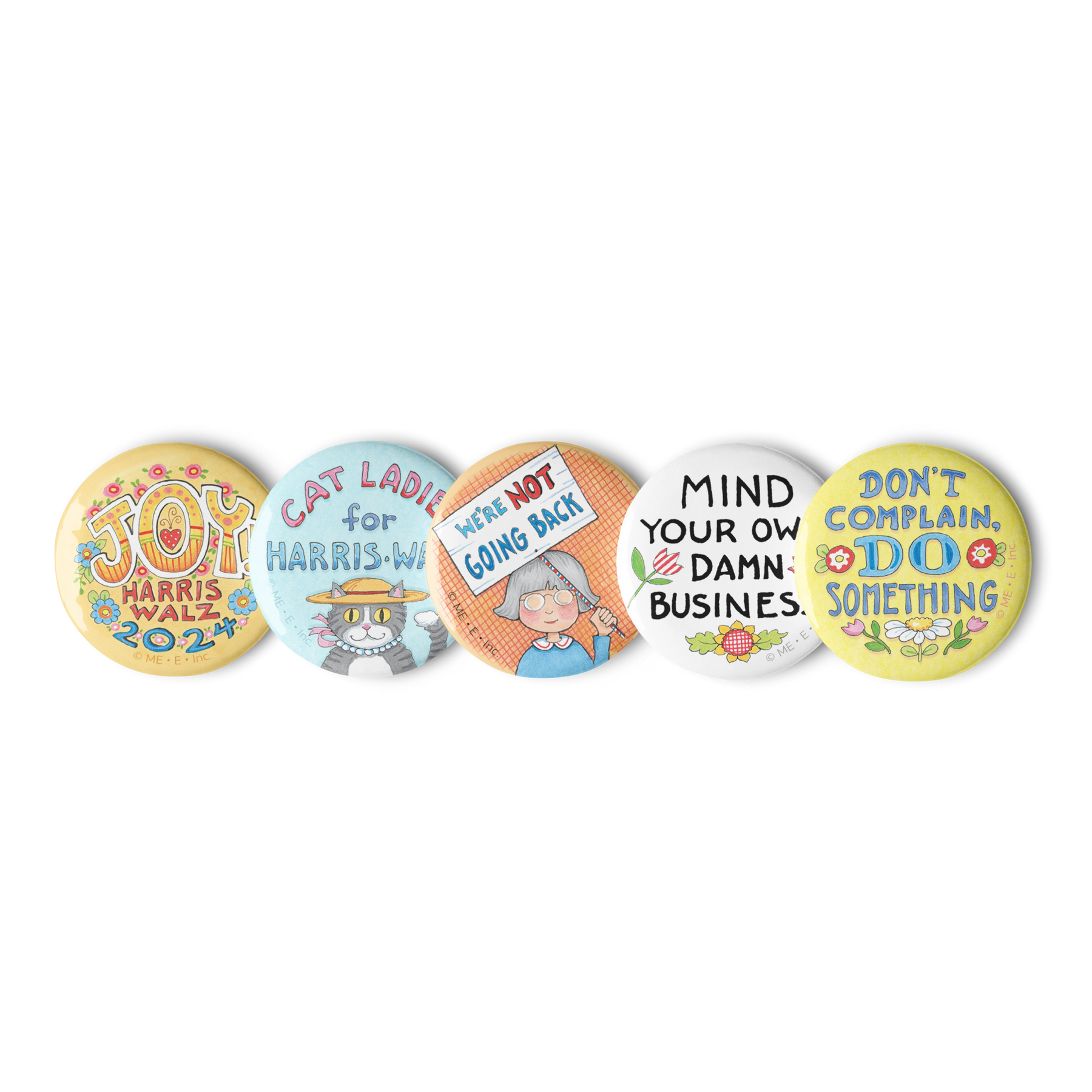 Election Pin Buttons