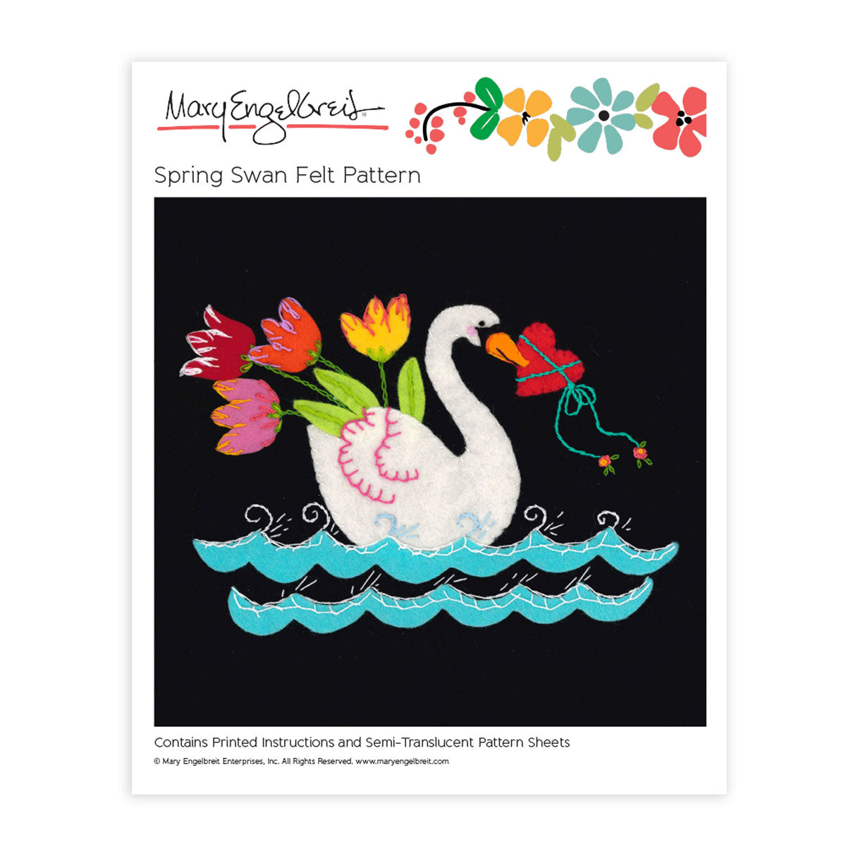 Spring Swan Felt Pattern