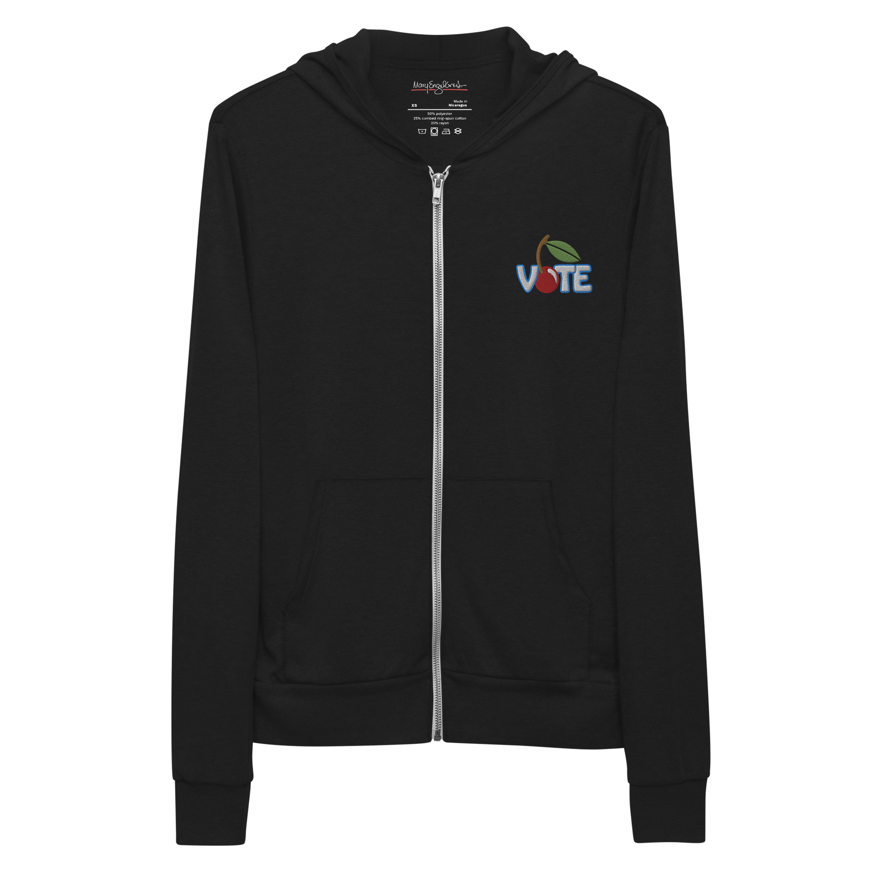 Vote Unisex Zip Hoodie