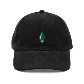 Green Holiday Light Corduroy Hat