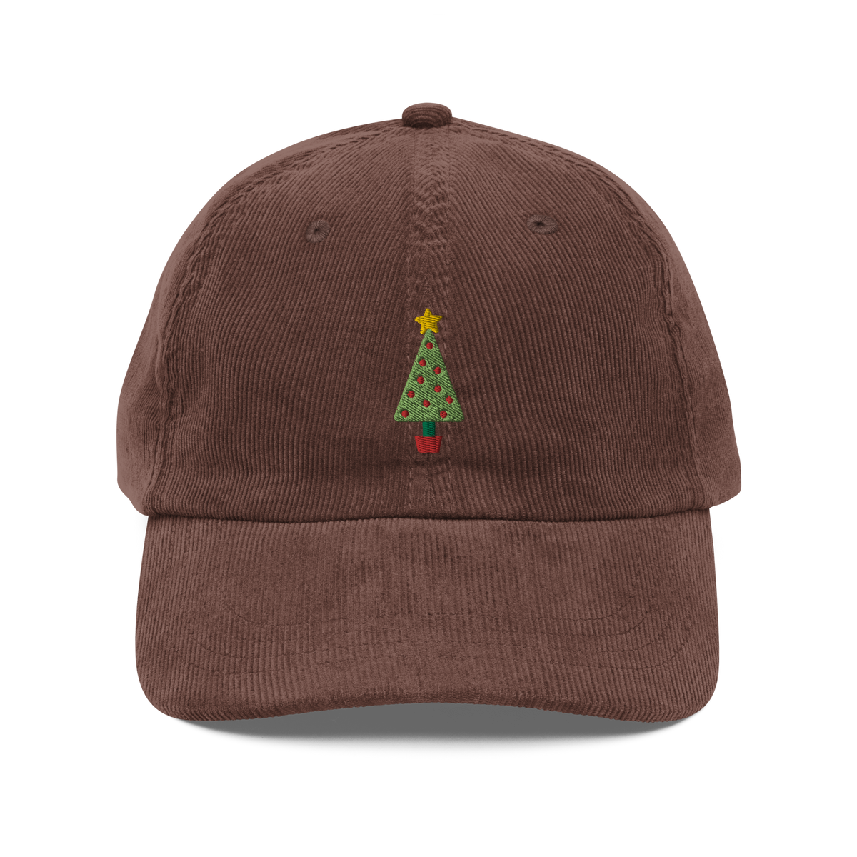 Christmas Tree Corduroy Hat