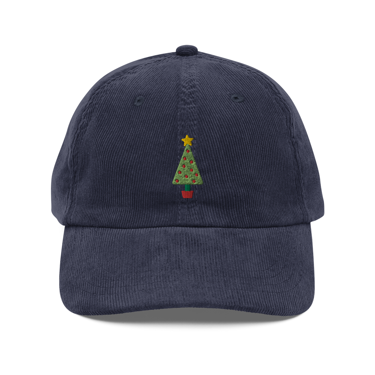 Christmas Tree Corduroy Hat