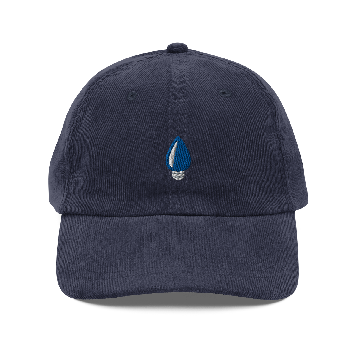 Blue Holiday Light Corduroy Hat