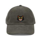 Black Cat Corduroy Hat