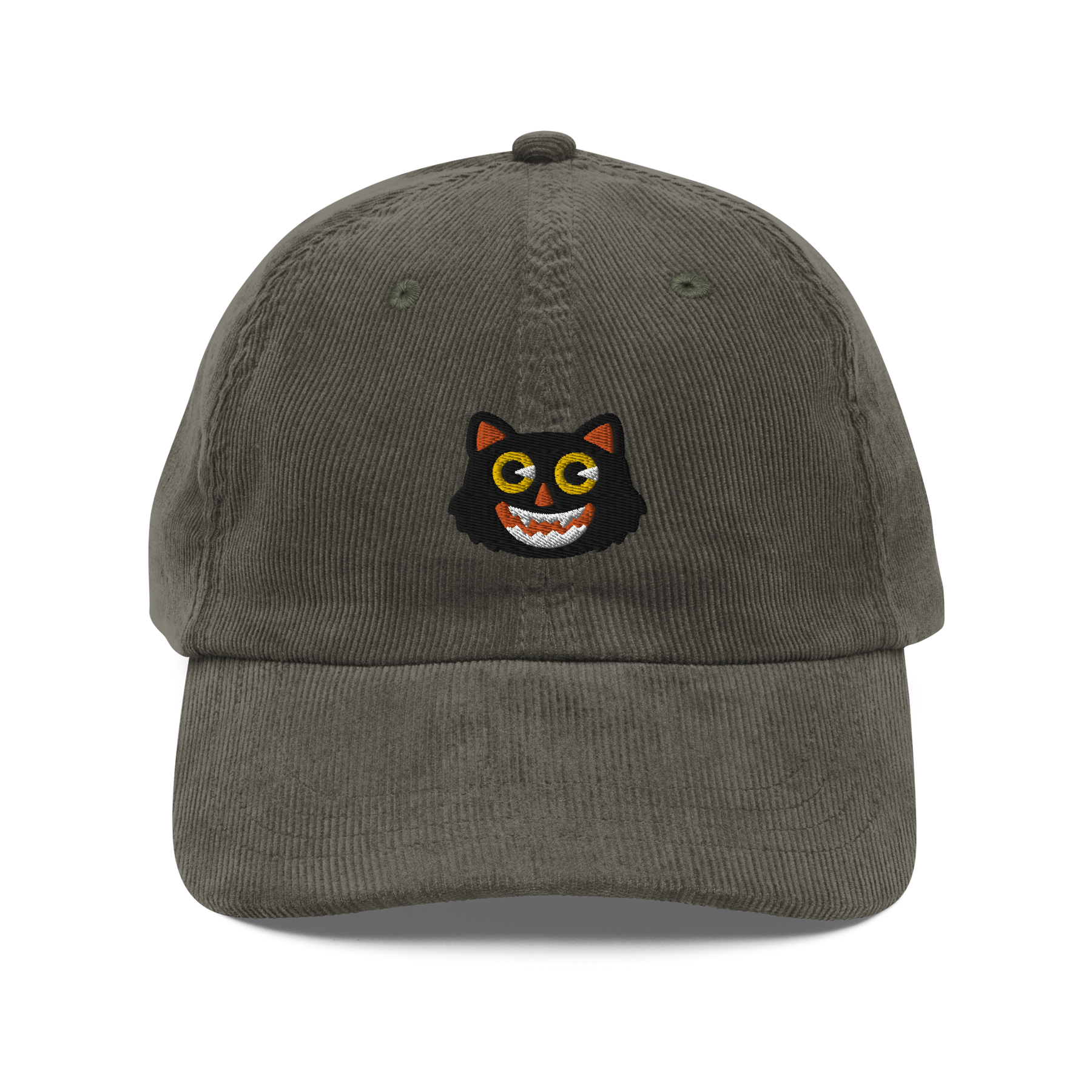Black Cat Corduroy Hat