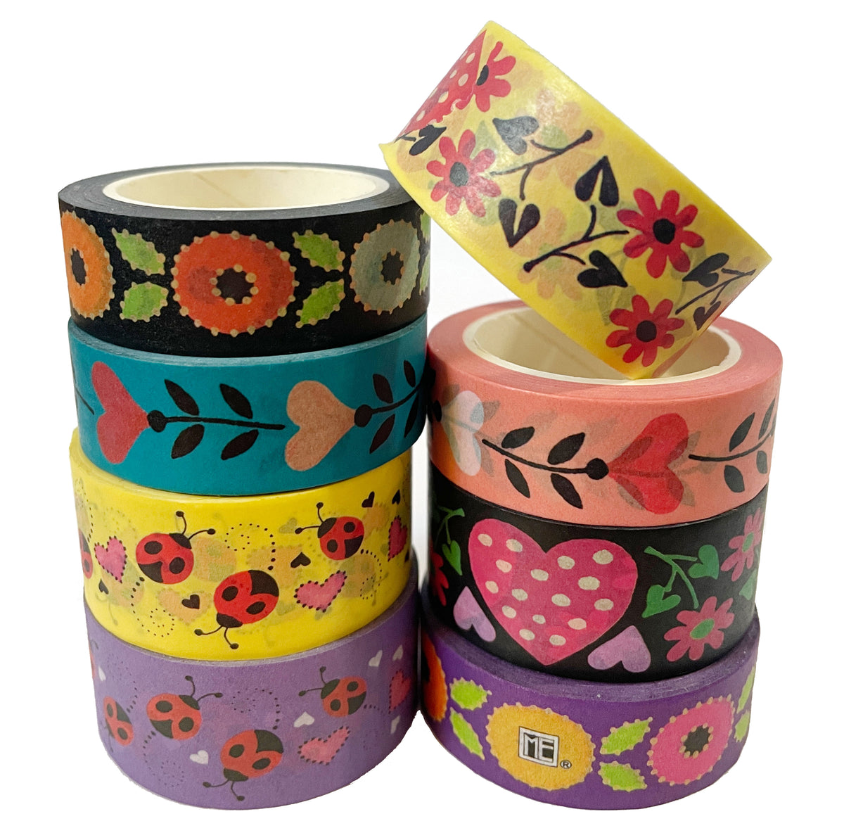 Floral & Hearts Washi Tape Bundle