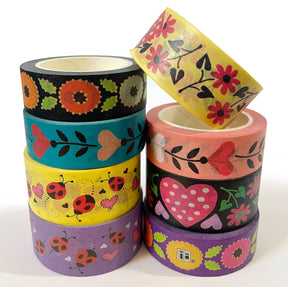 Floral & Hearts Washi Tape Bundle