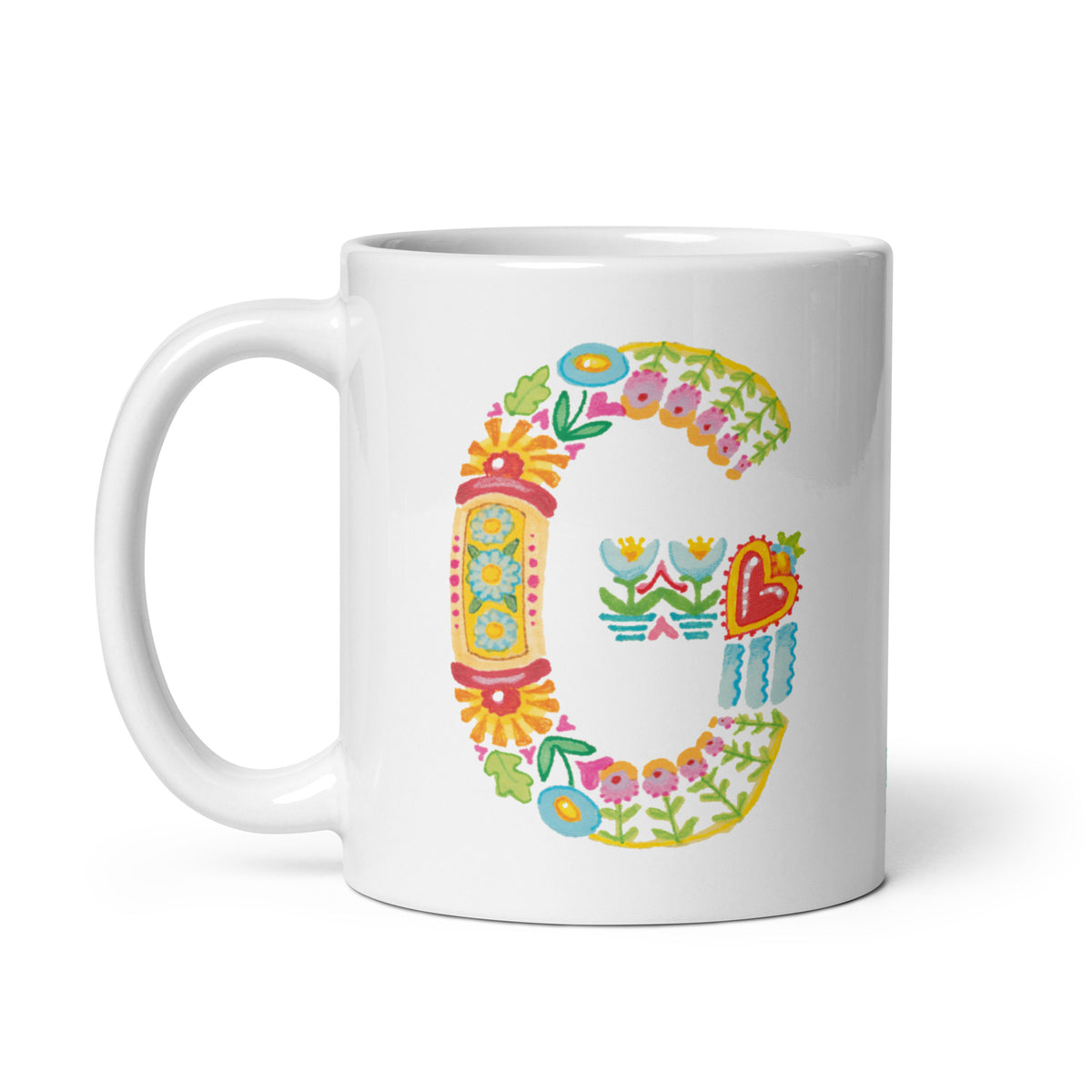 Alphabet Garden Letter G Mug