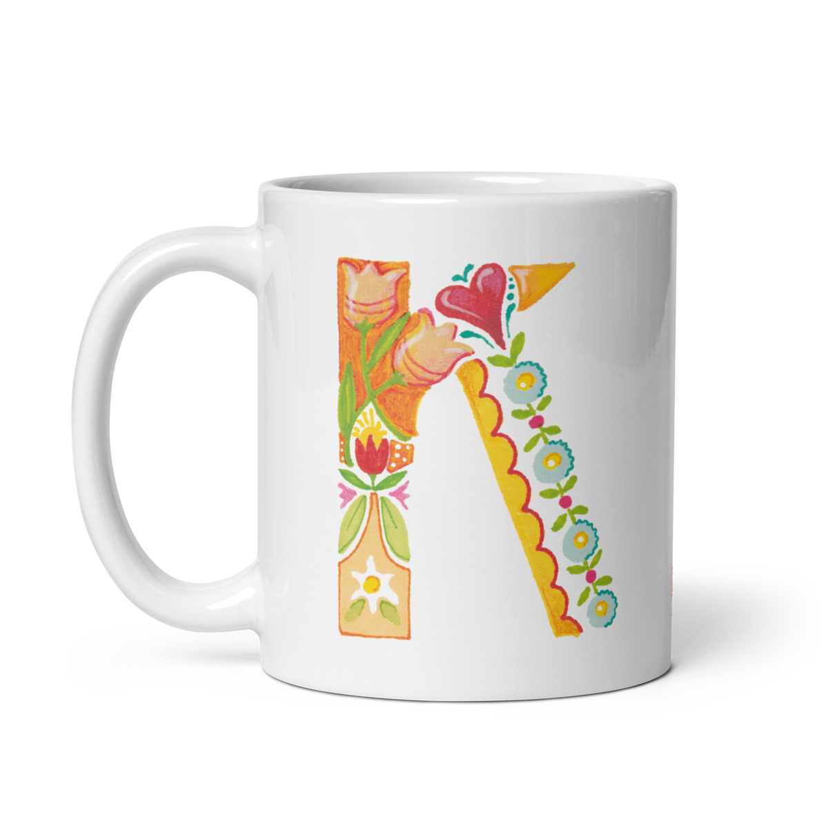 Alphabet Garden Letter K Mug