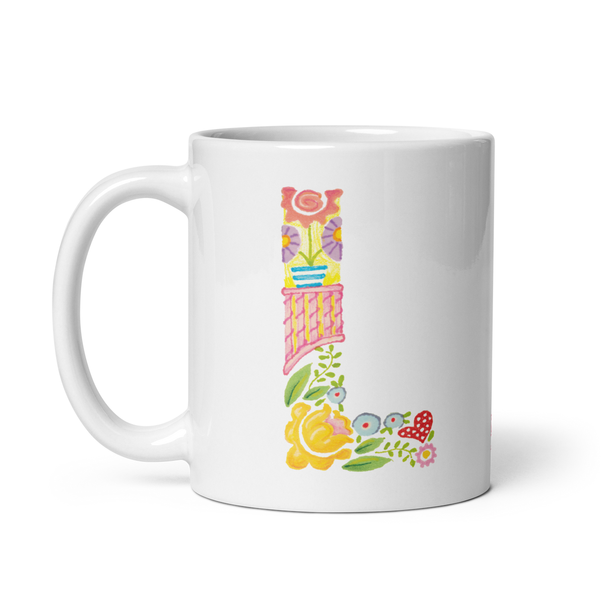 Alphabet Garden Letter L Mug