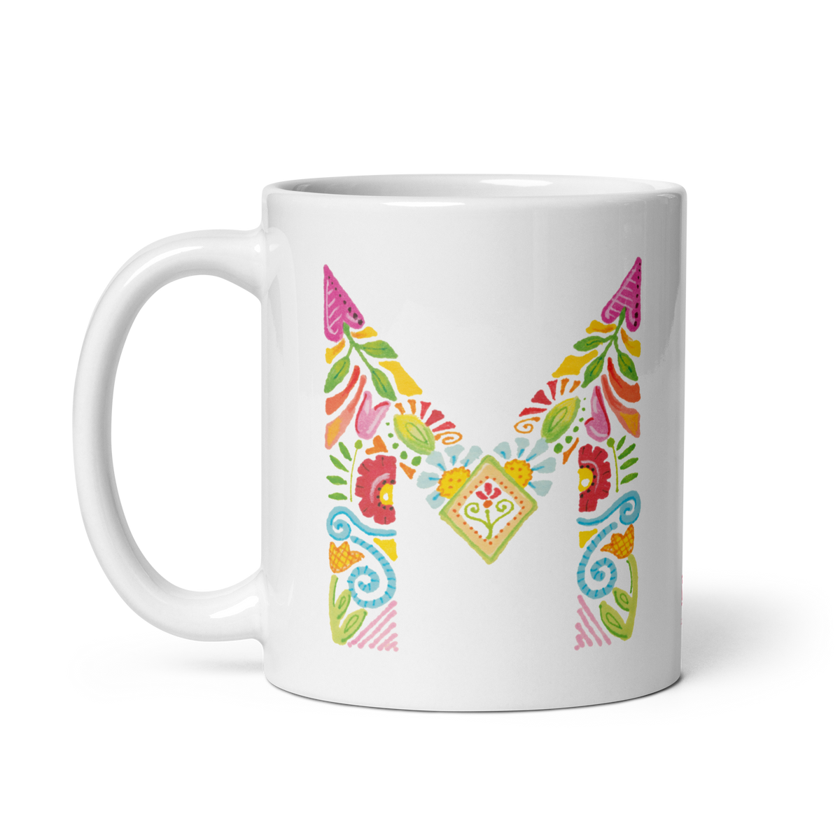 Alphabet Garden Letter M Mug