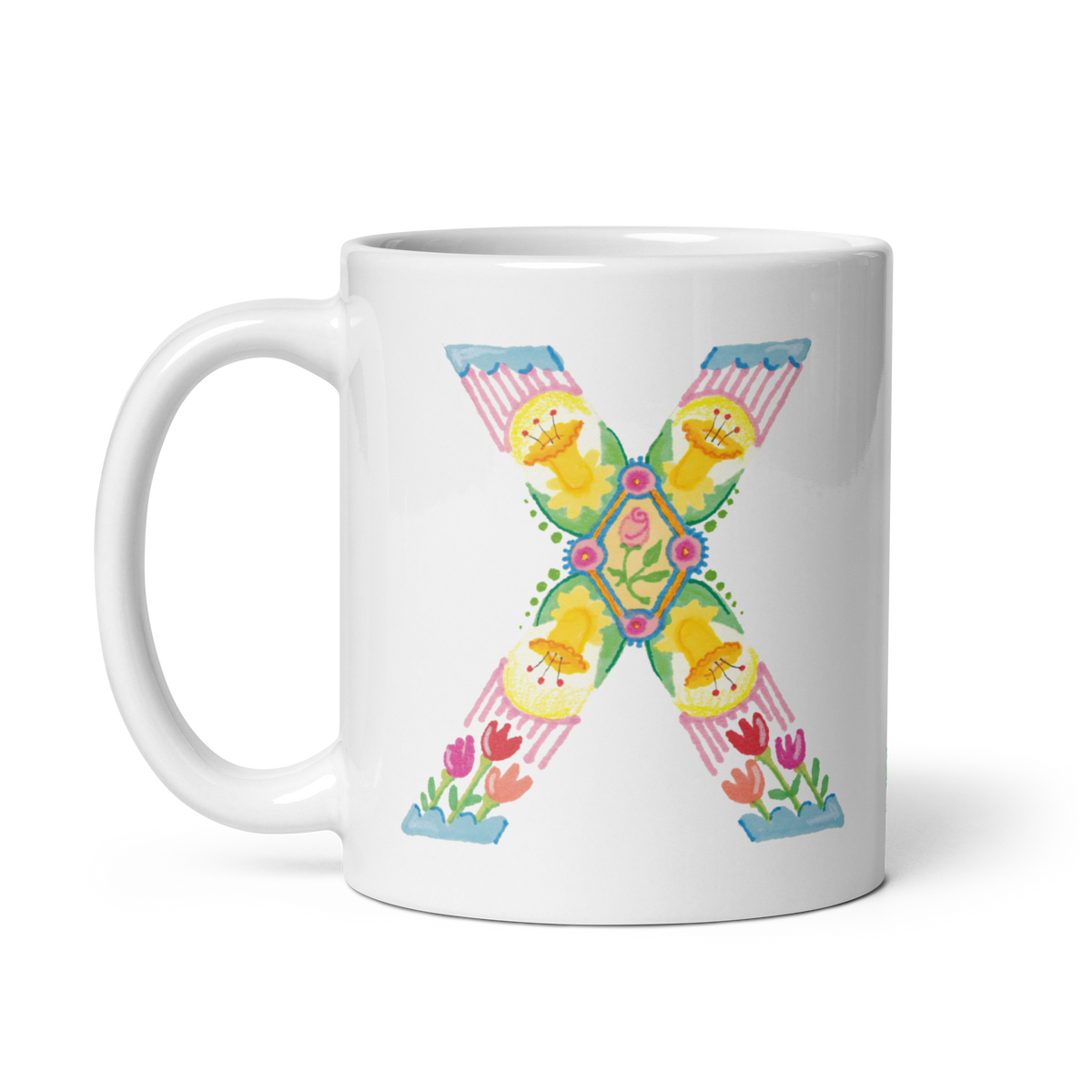 Alphabet Garden Letter X Mug