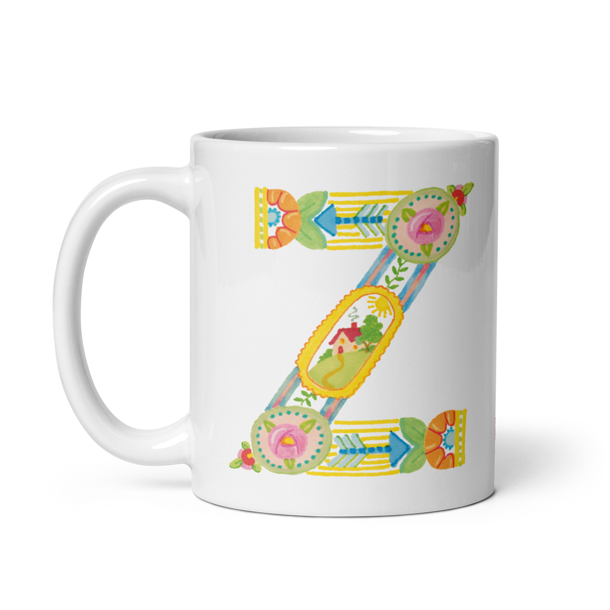 Alphabet Garden Letter Z Mug