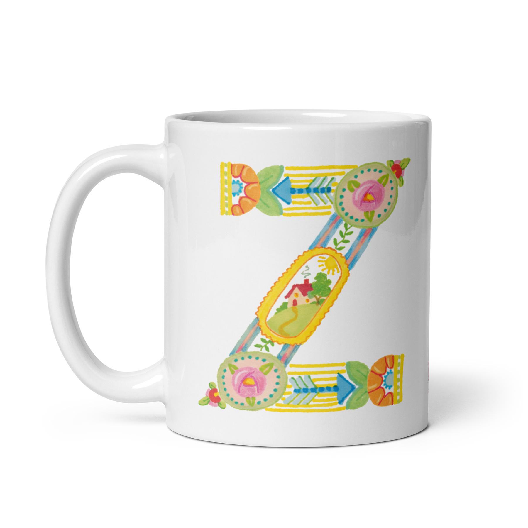 Alphabet Garden Letter Z Mug