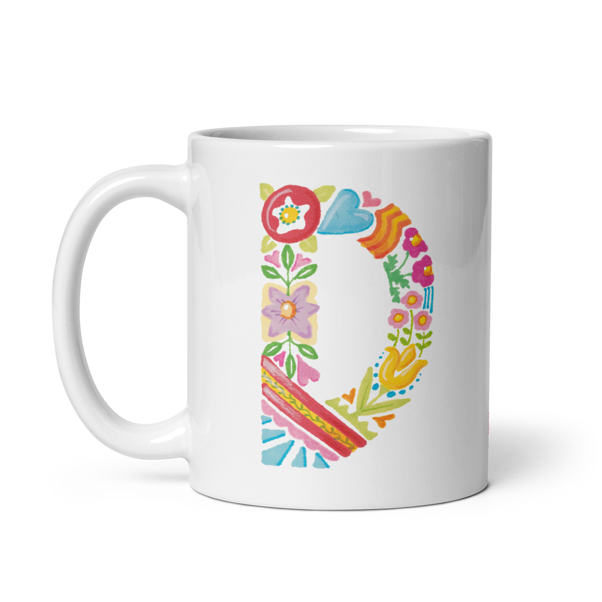 Alphabet Garden Letter D Mug