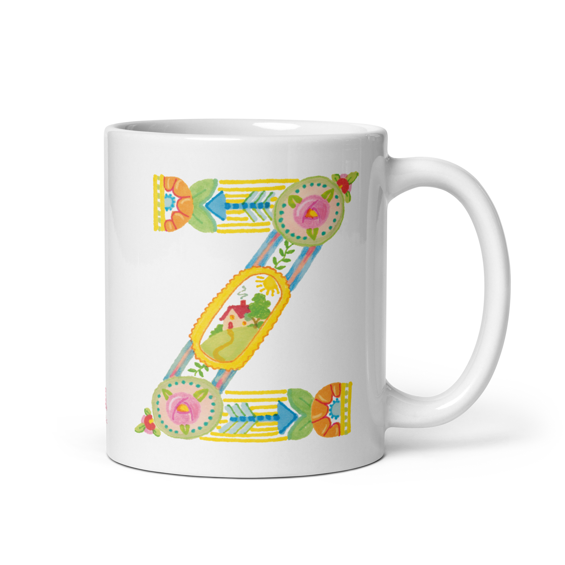 Alphabet Garden Letter Z Mug