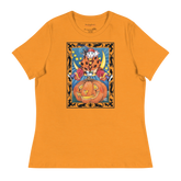 Clown Jumping Over Pumpkin Women's T-Shirt