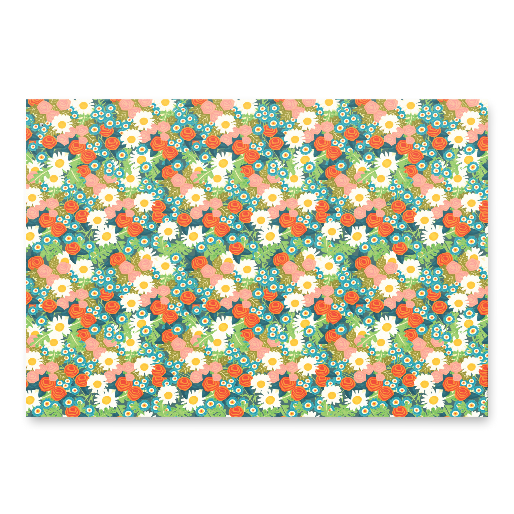 Tea and Flowers Large Craft Paper Set